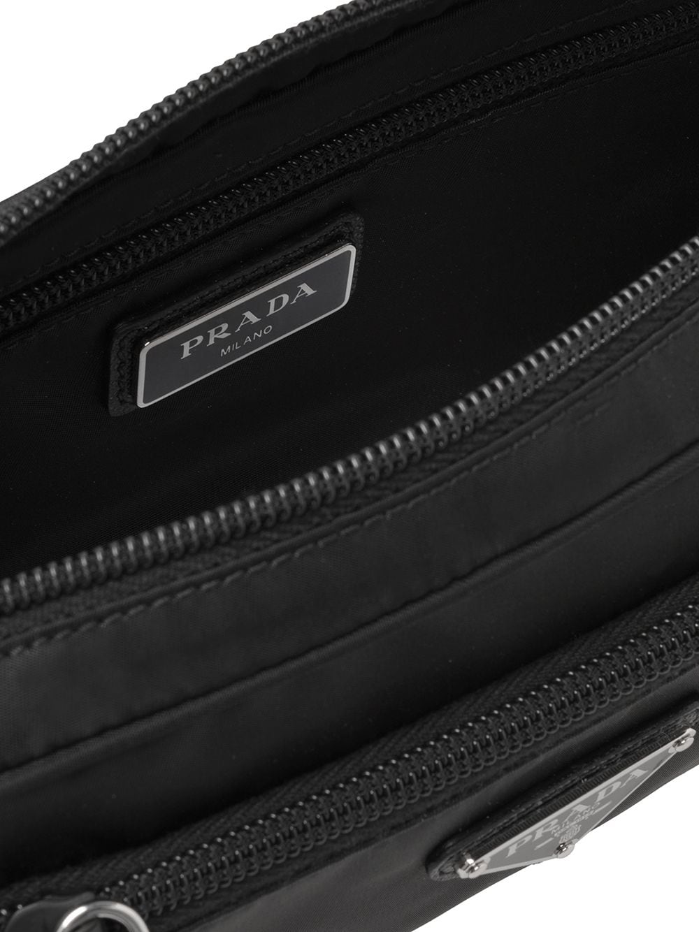 Pra*a logo-plaque belt bag