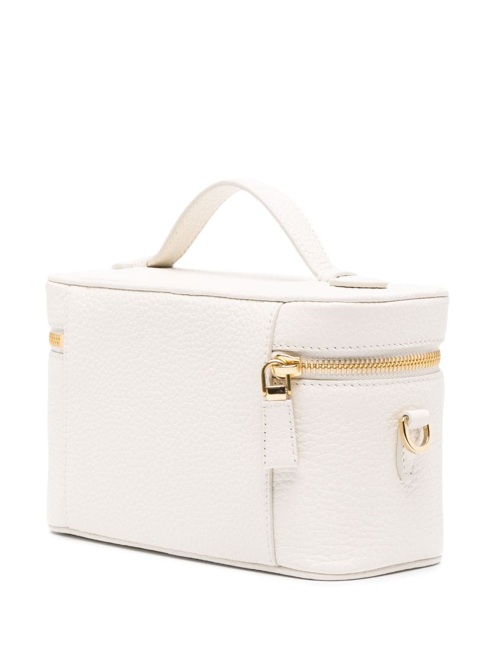 Pra*a logo-plaque leather mini bag