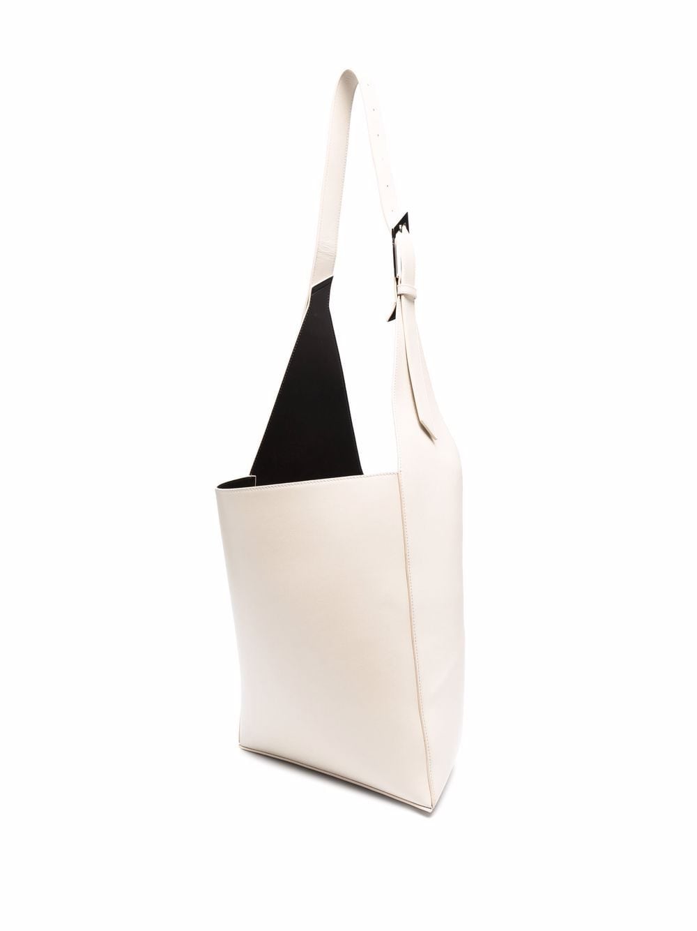 The Attico 12PM geometric leather tote bag