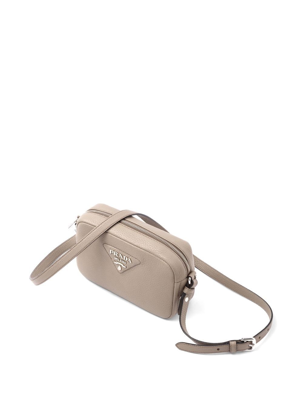 Pra*a logo-plaque small leather bag
