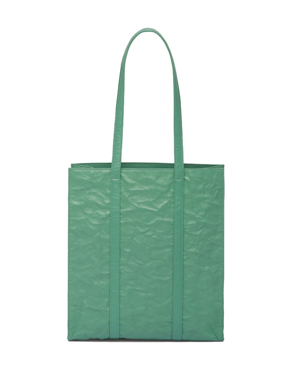 Pra*a small antique nappa leather tote