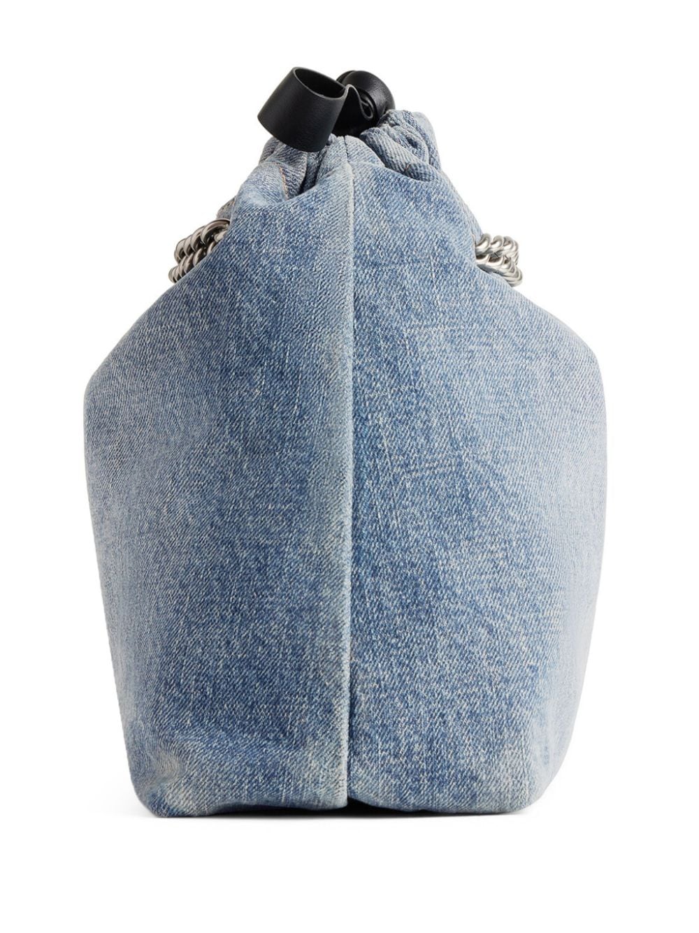Ba*len*cia*ga small crush denim tote bag