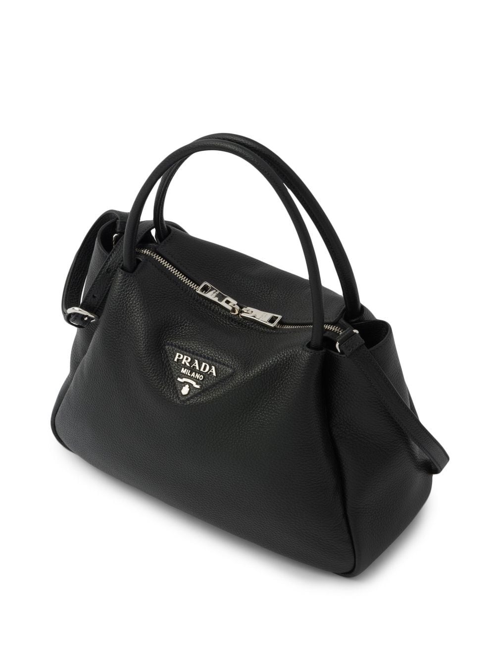 Pra*a large logo-plaque tote bag