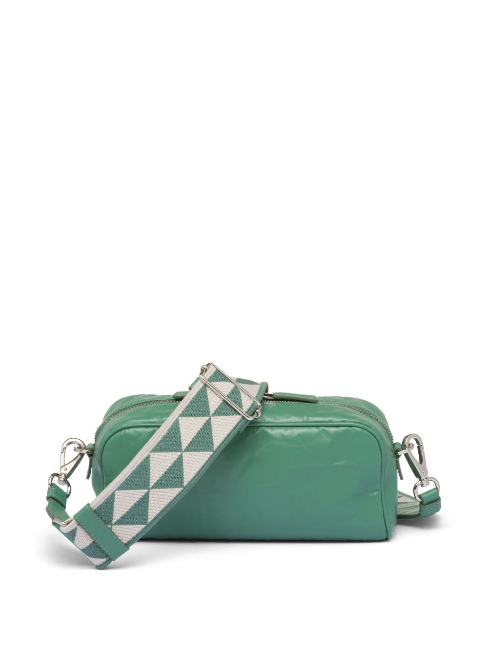 Pra*a logo-plaque shoulder bag