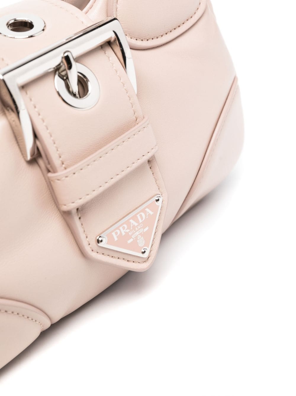 Pra*a triangle-logo tote bag