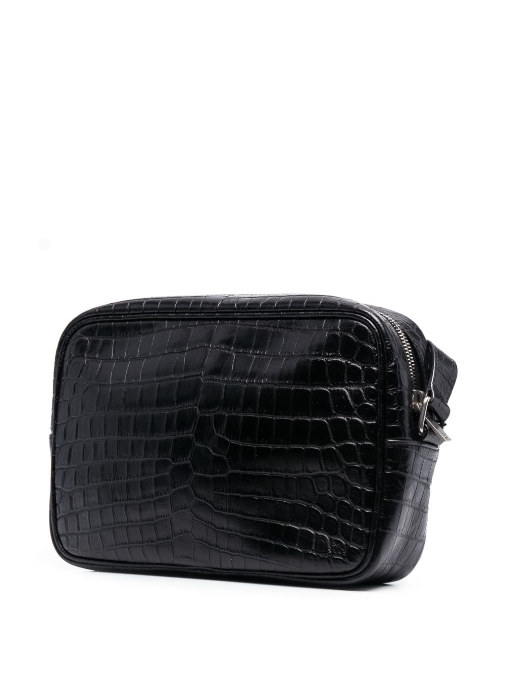 Saint Laurent Camp crocodile-embossed camera bag
