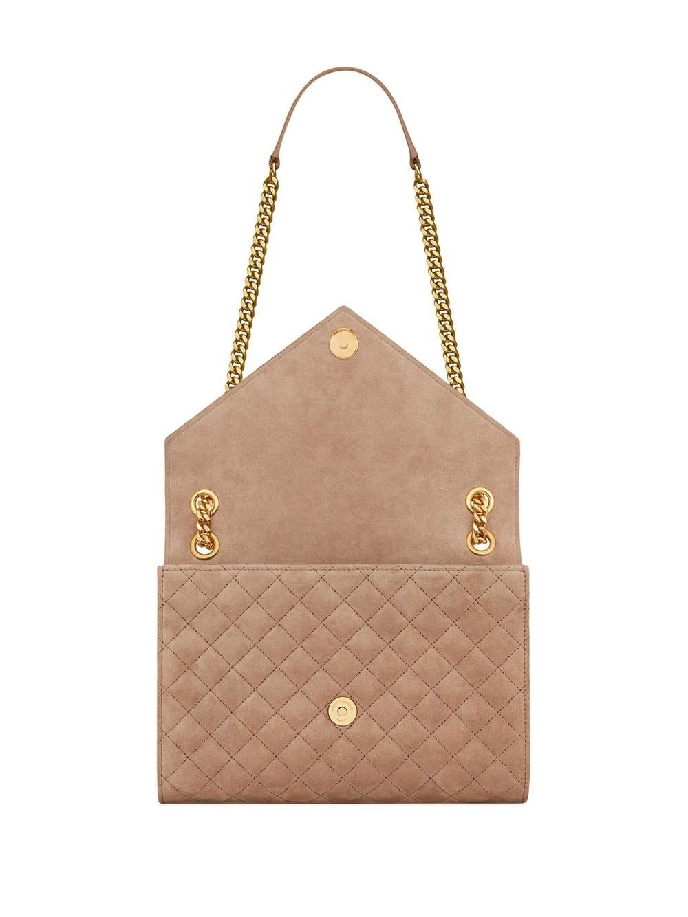 Saint Laurent quilted logo-plaque crossbody bag