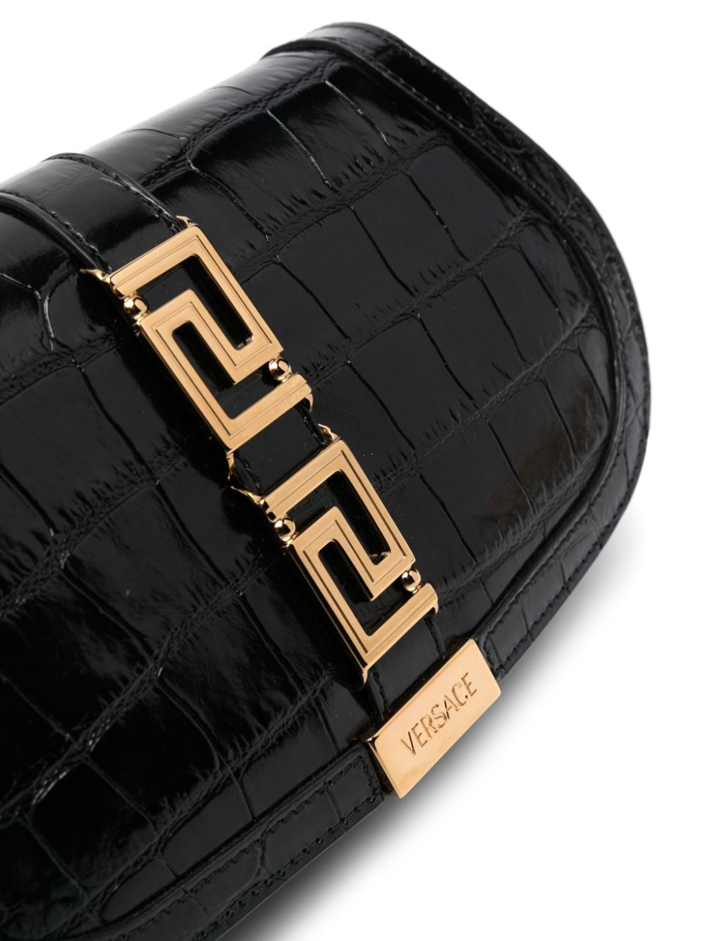 Versace Greca Goddess leather shoulder bag