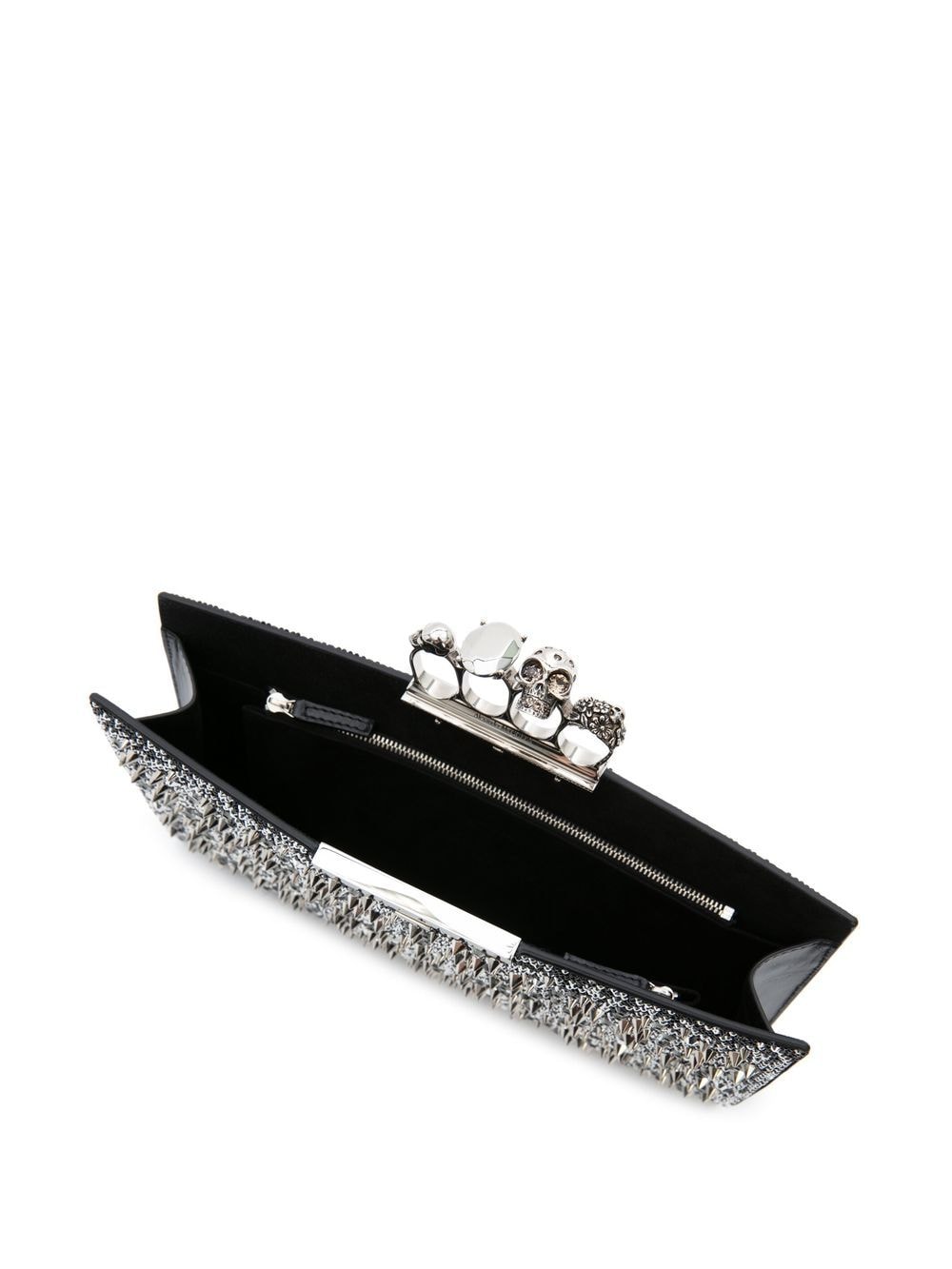 Alexander McQueen embellished-knuckle-clutch bag