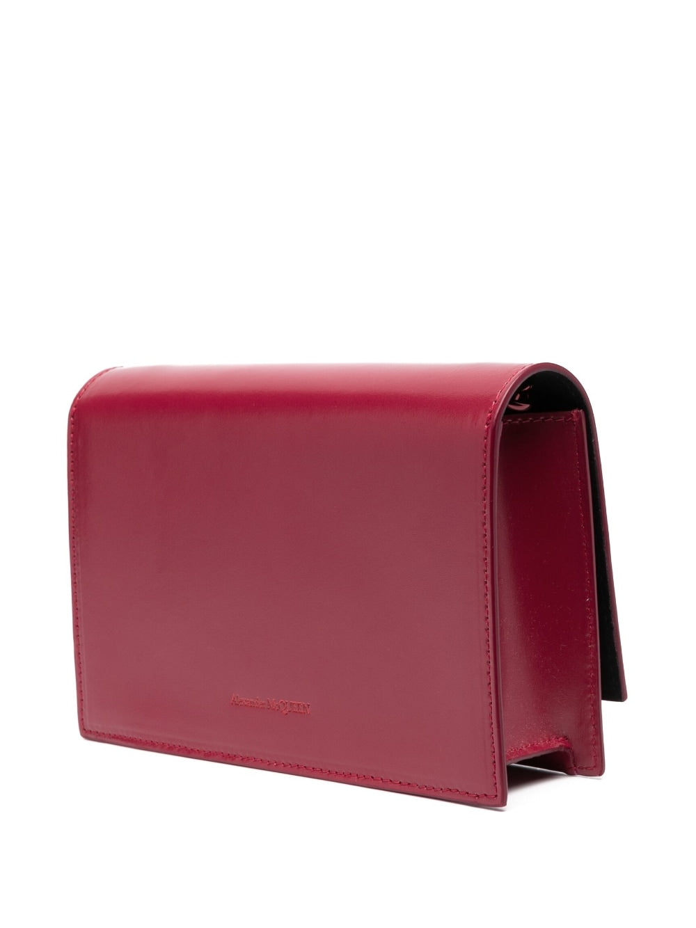 Alexander McQueen skull-charm leather crossbody bag