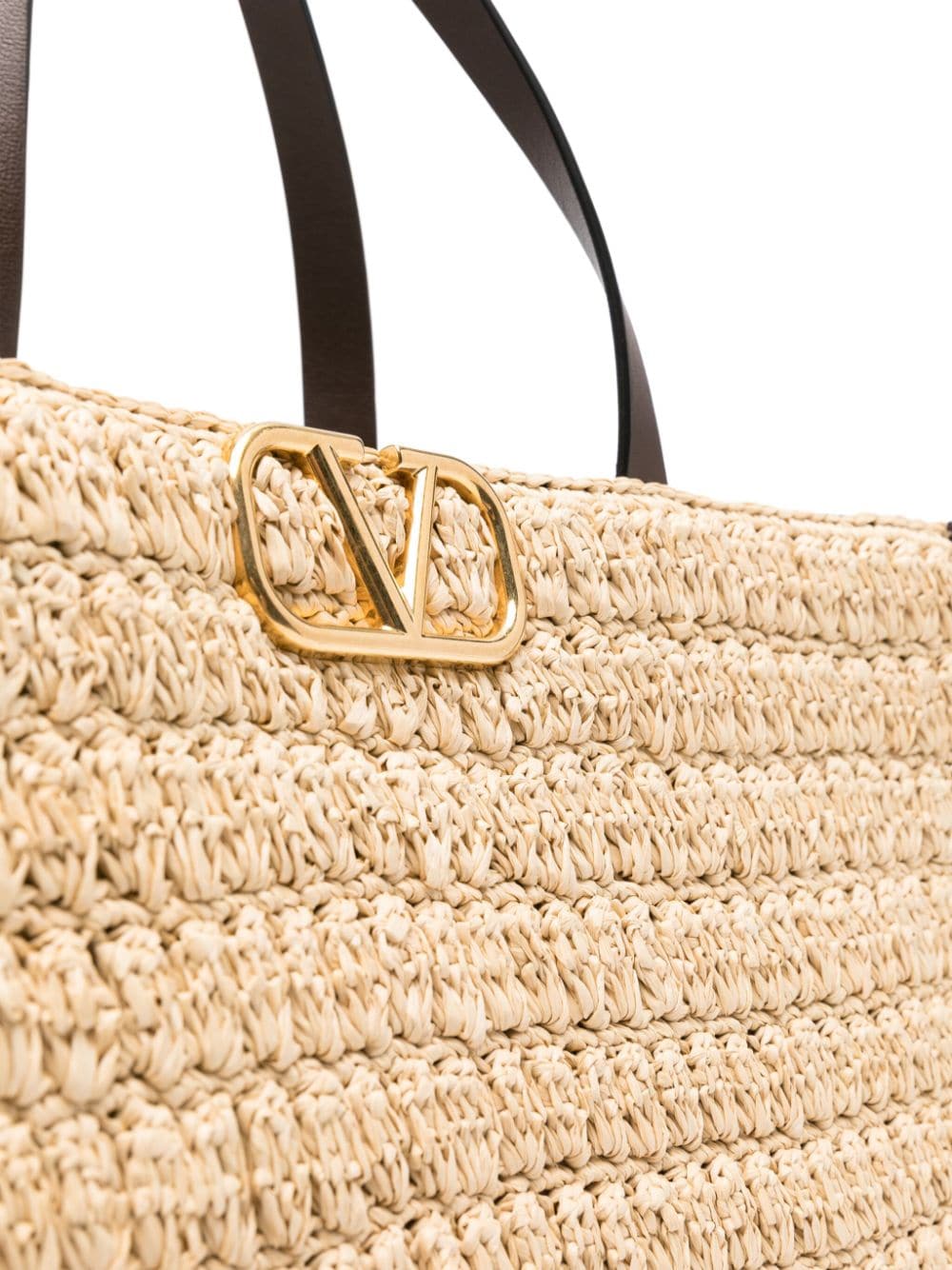 Valentino Garavani VLogo Signature raffia tote bag
