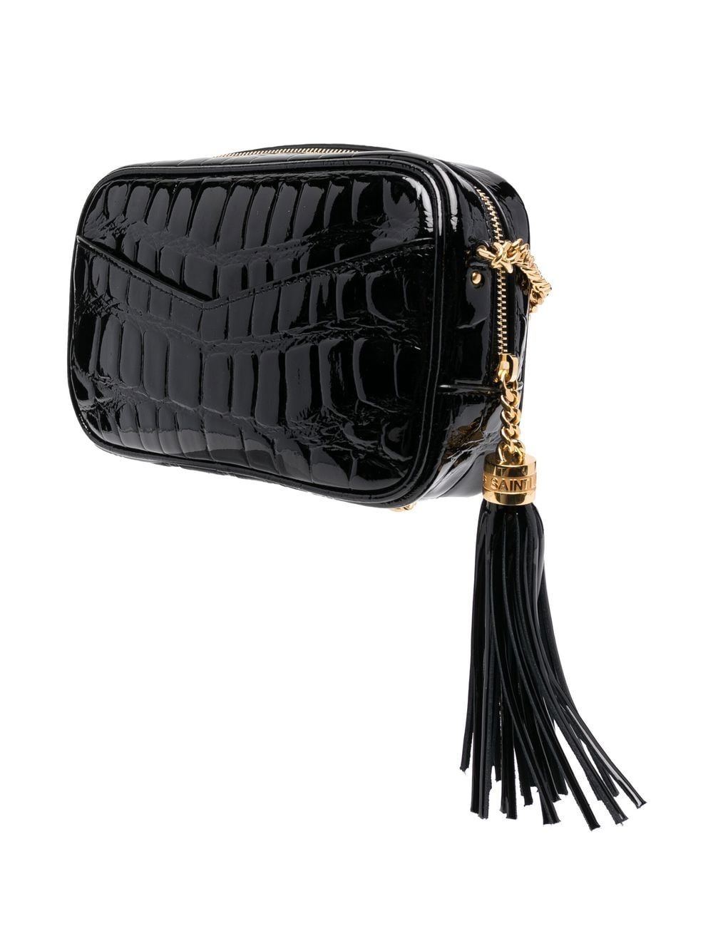 Saint Laurent Lou crocodile-effect crossbody bag
