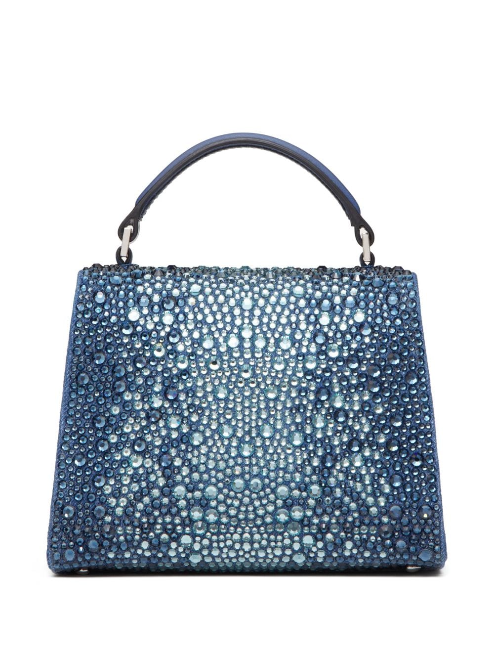 Valentino Garavani mini VSling rhinestone-embellished denim handbag