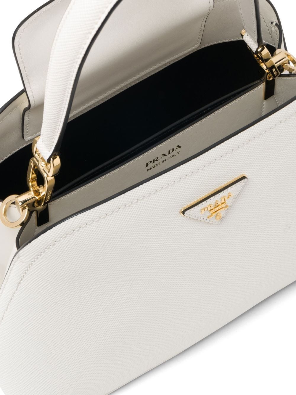 Pra*a medium saffiano leather matinée tote bag