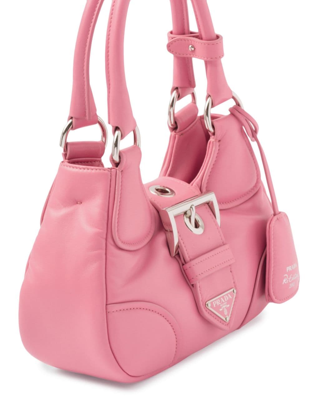 Pra*a moon padded nappa-leather mini bag
