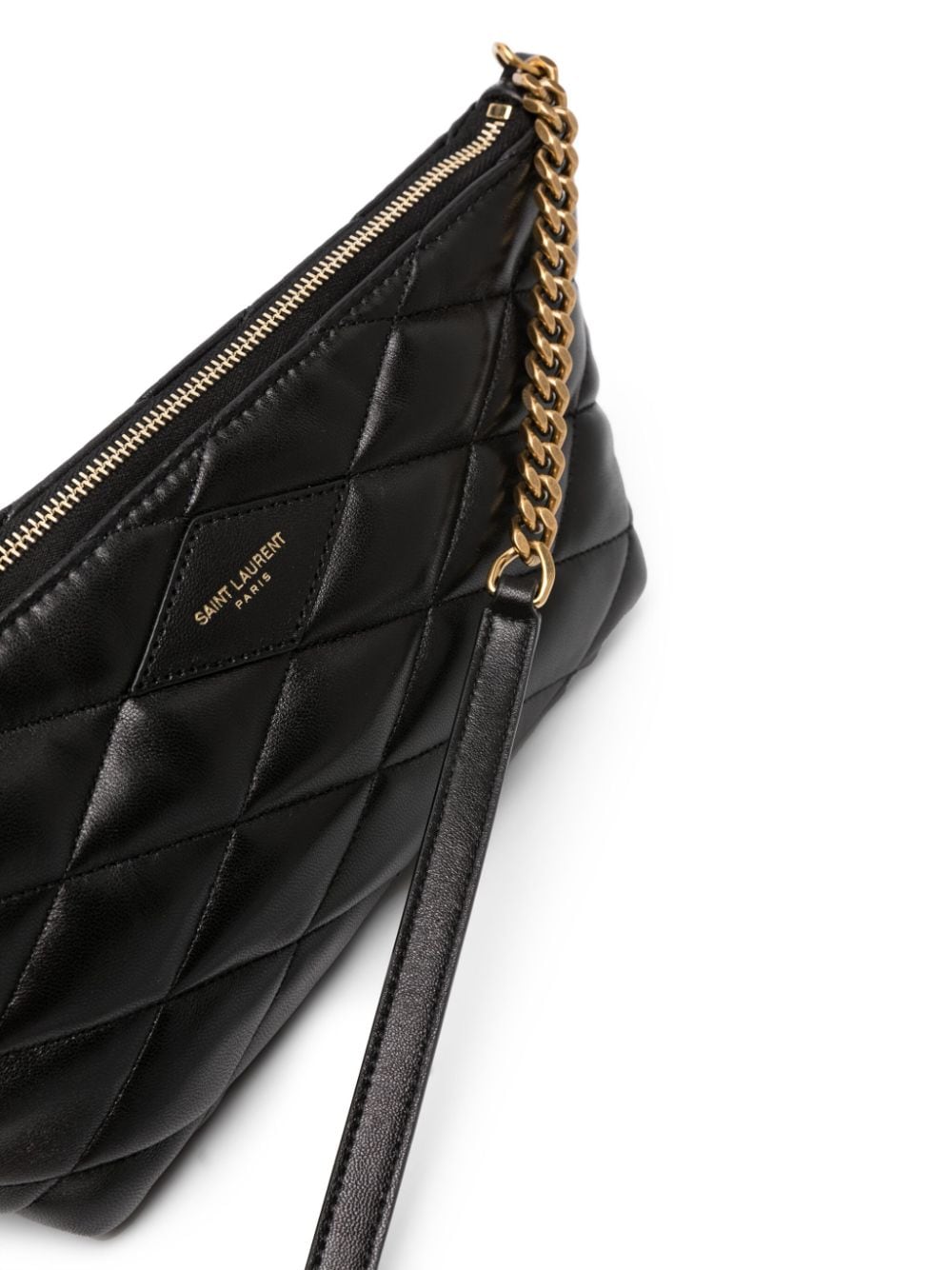 saint laurent Di*m*nd-quilted leather mini bag