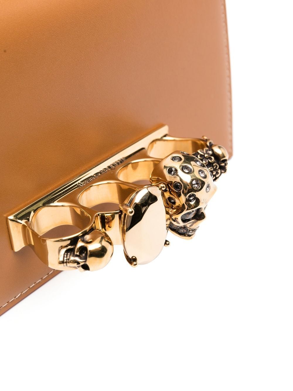 Alexander McQueen embellished leather crossbody bag