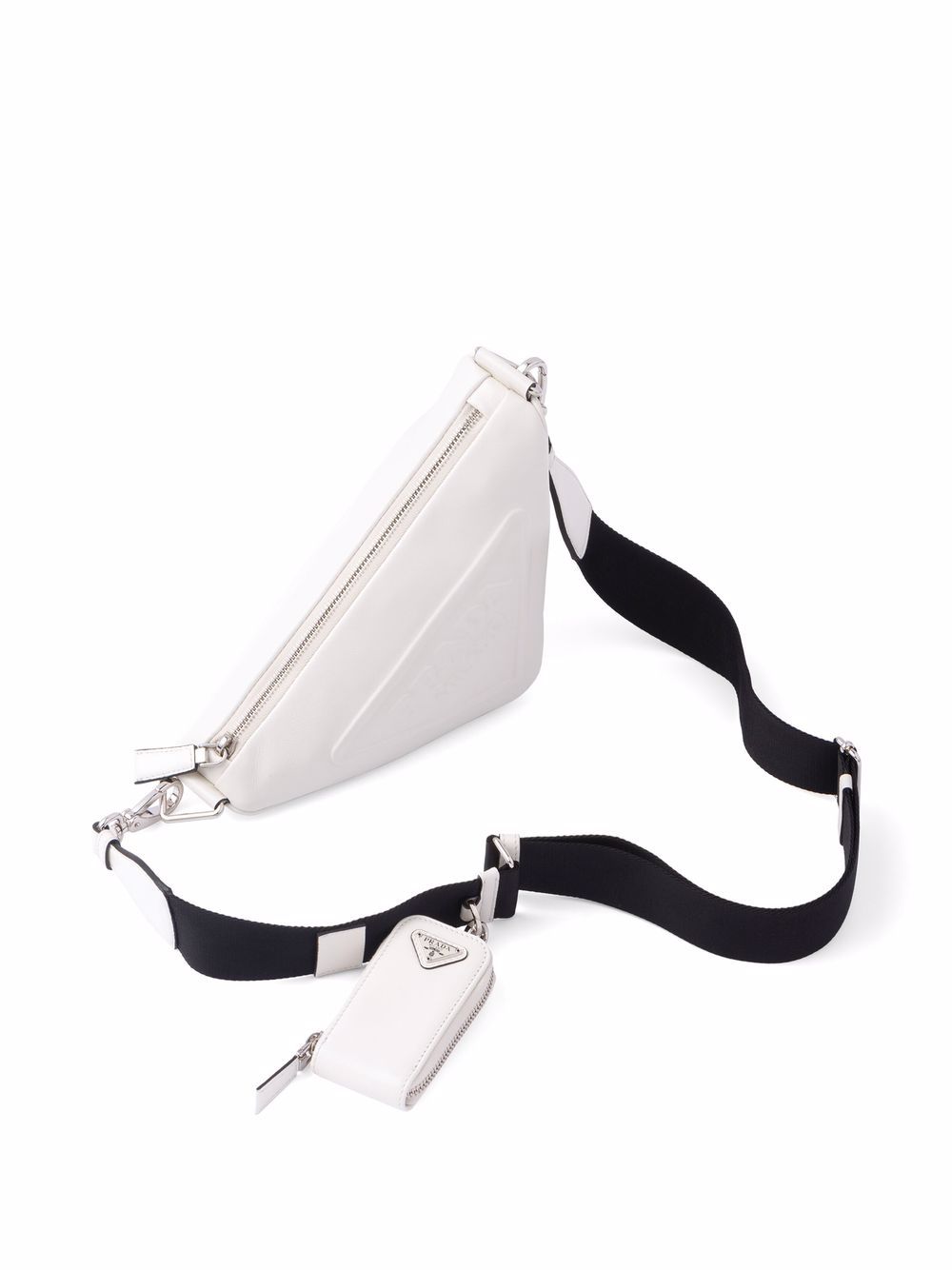 Pra*a logo plaque shoulder bag