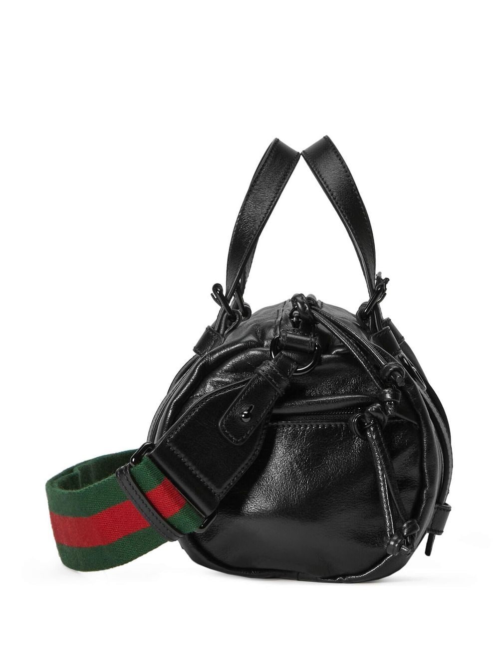 G*u*i double g leather duffle bag