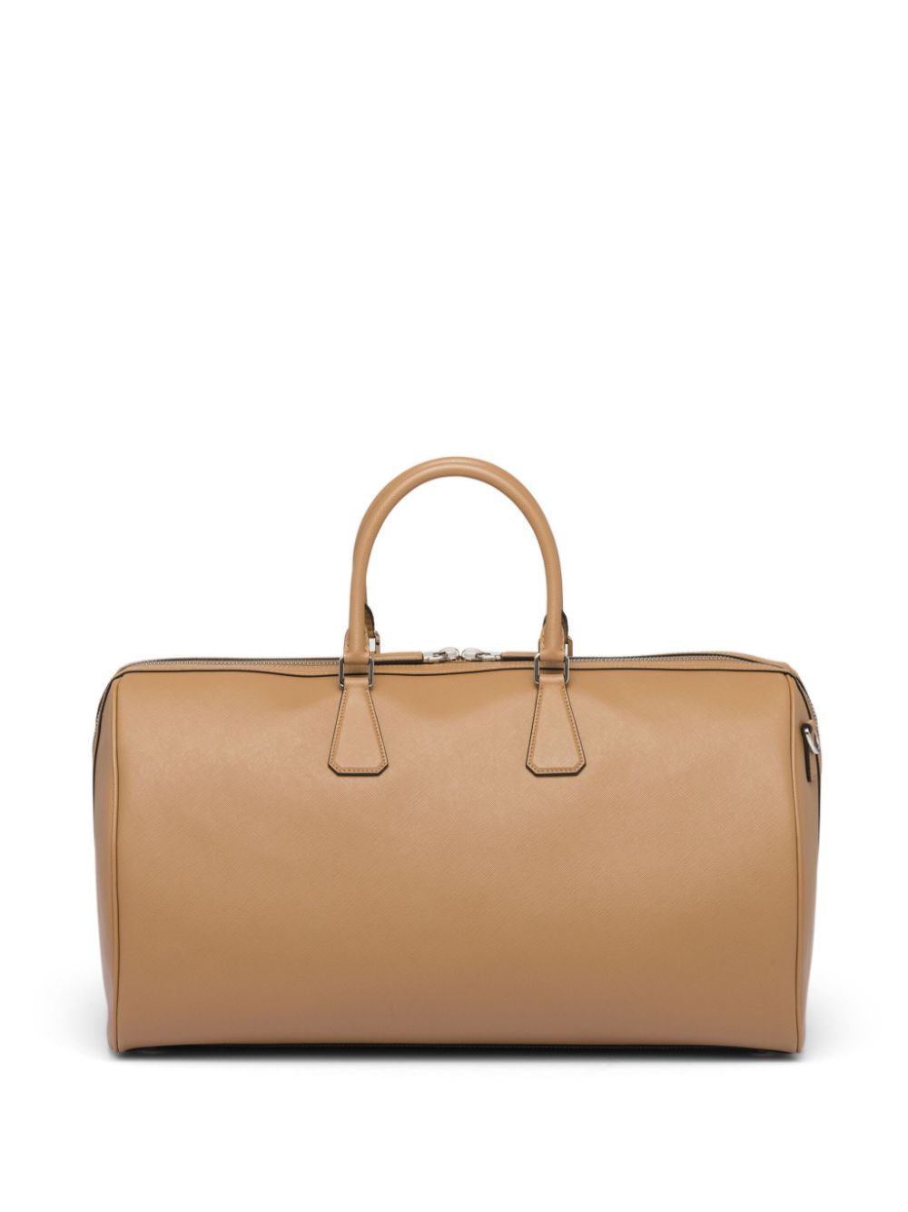 Pra*a triangle-logo leather bag