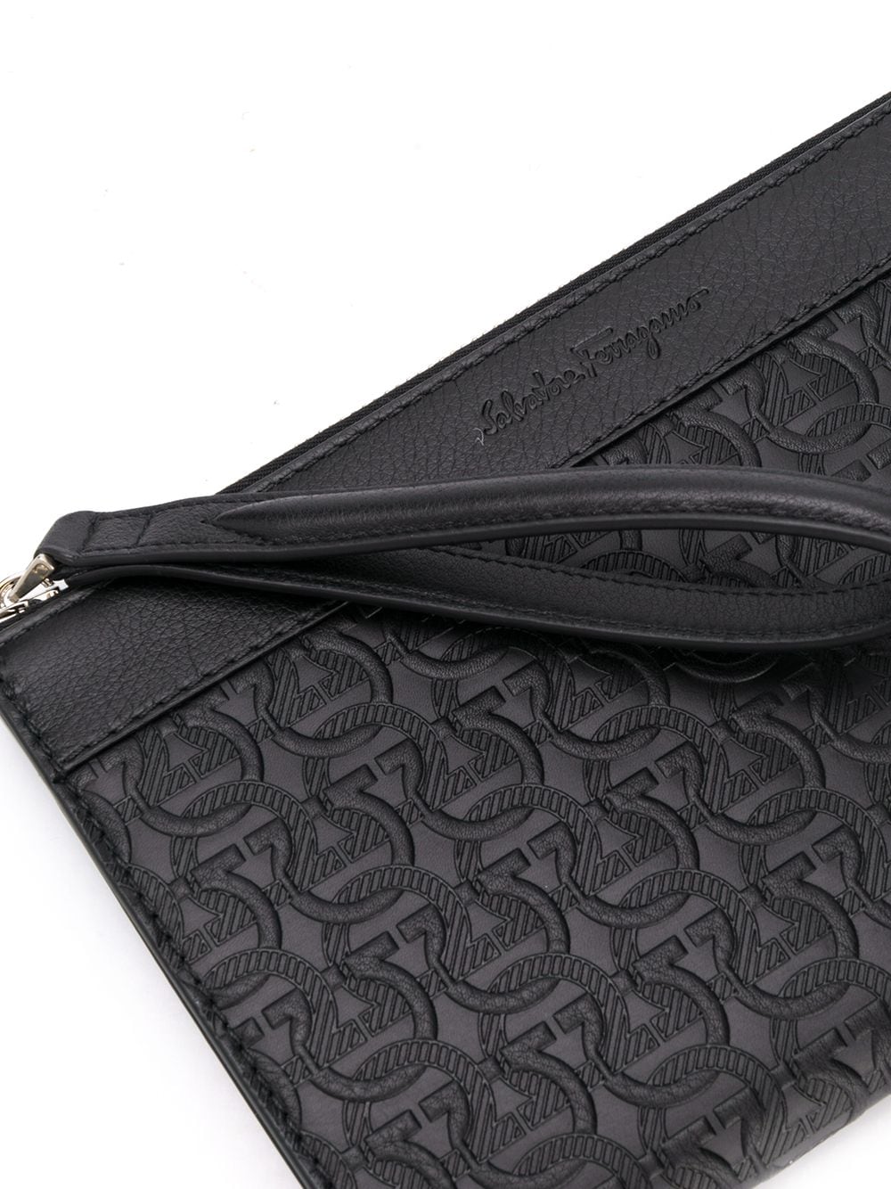 Ferragamo Gancini-embossed pouch