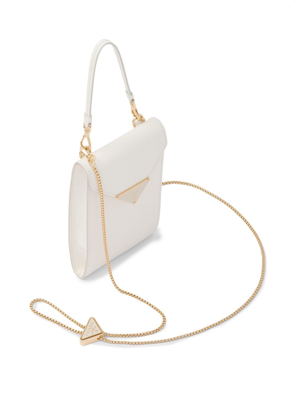 Pra*a saffiano leather mini bag