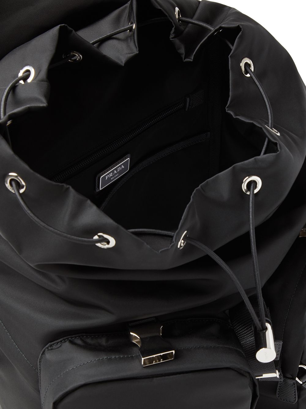 Pra*a re-nylon multi-pocket backpack