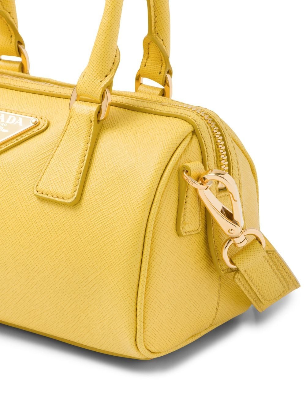 Pra*a leather top handle bag