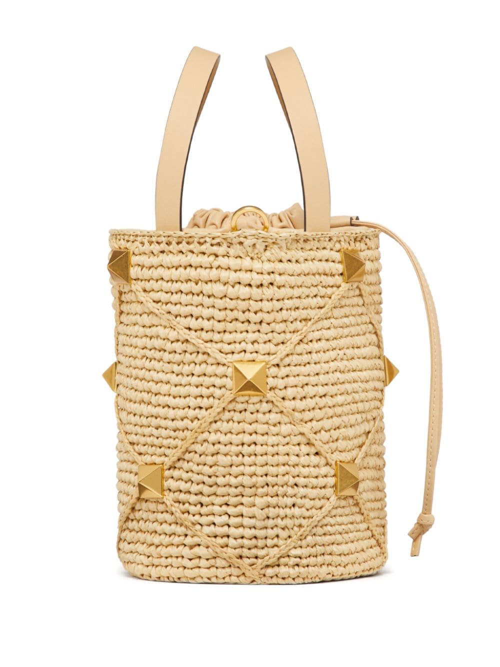 Valentino Garavani Roman Stud interwoven bucket bag