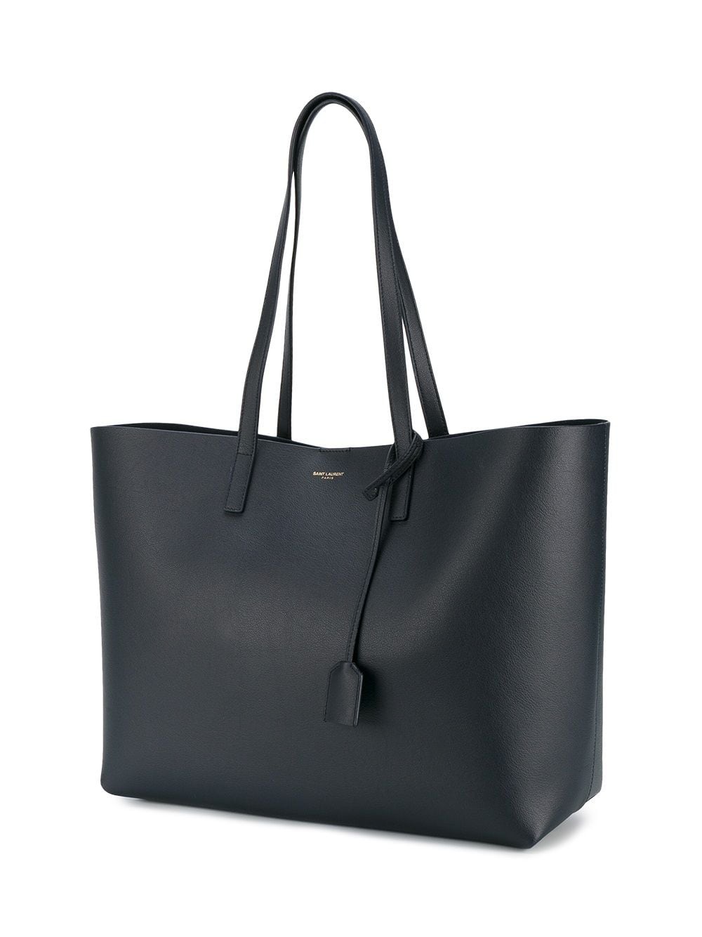 Saint Laurent large leather shopping tote
