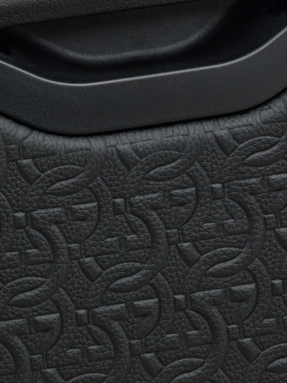 Ferragamo Gancio embossed pattern leather luggage