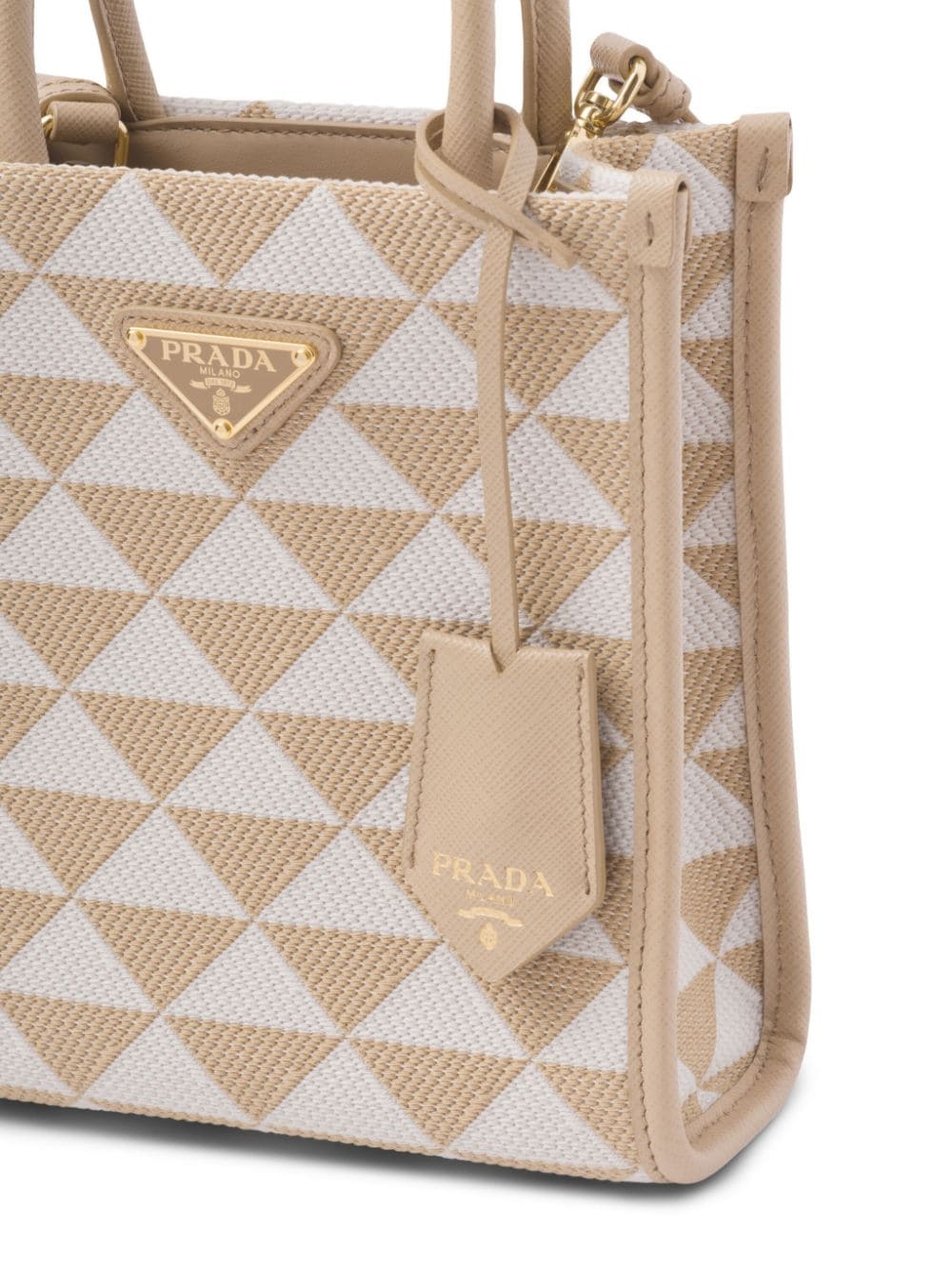 Pra*a symbole embroidered mini bag