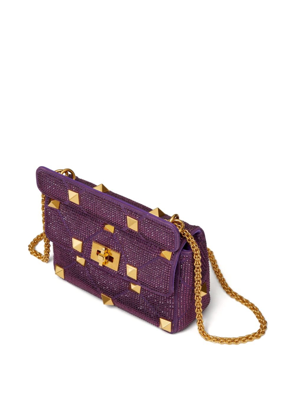 Valentino Garavani medium Roman Stud rhinestone-embellished shoulder bag