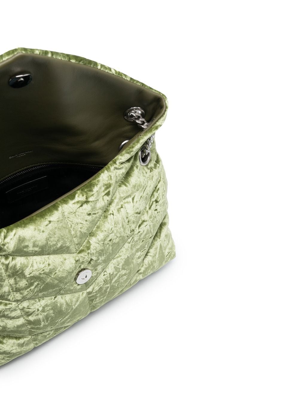 Saint Laurent small Puffer velvet shoulder bag