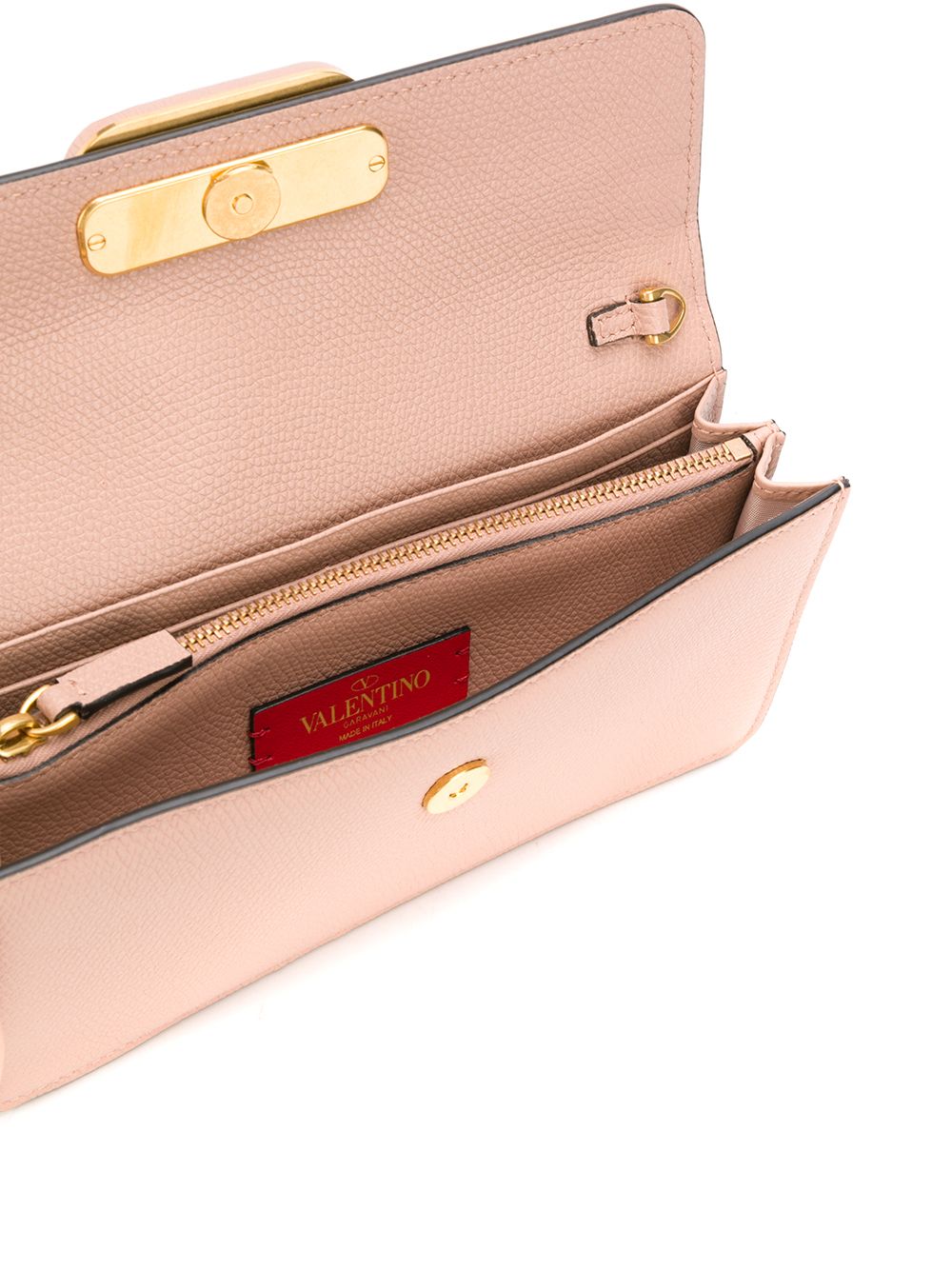 valentino Garavani VLogo Signature leather wallet-on-chain