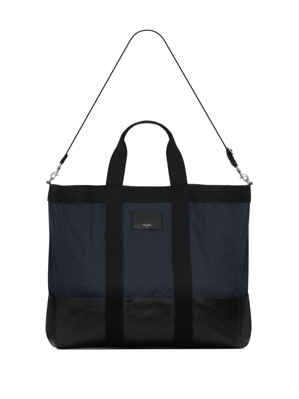 Saint Laurent City logo-patch tote bag