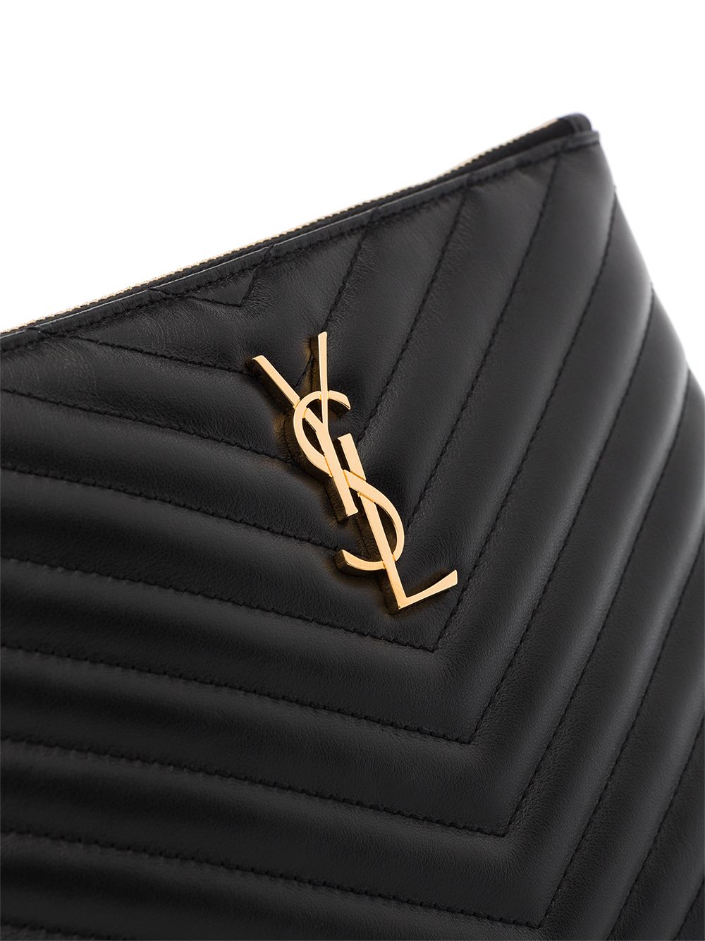 Saint Laurent quilted leather purse