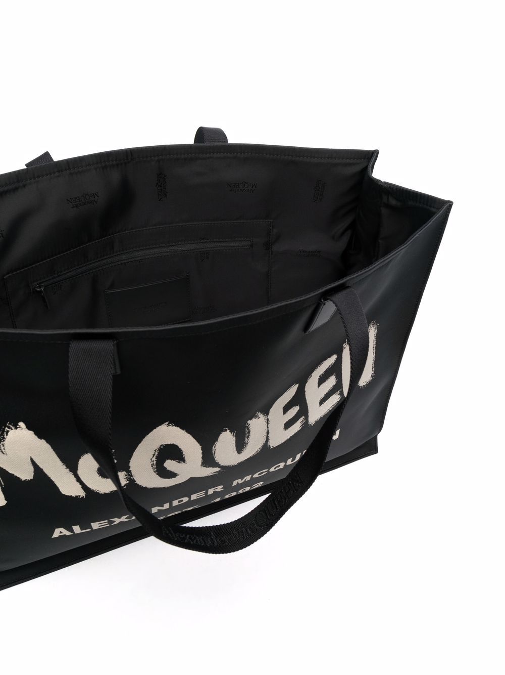 Alexander McQueen Graffiti logo tote