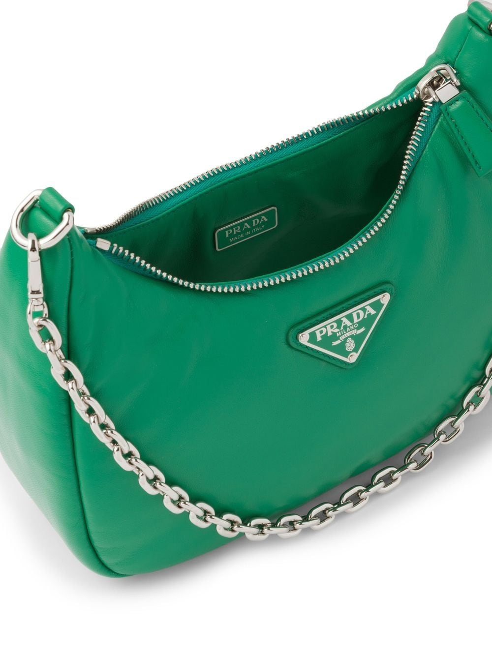 Pra*a re-edition 2005 padded leather shoulder bag