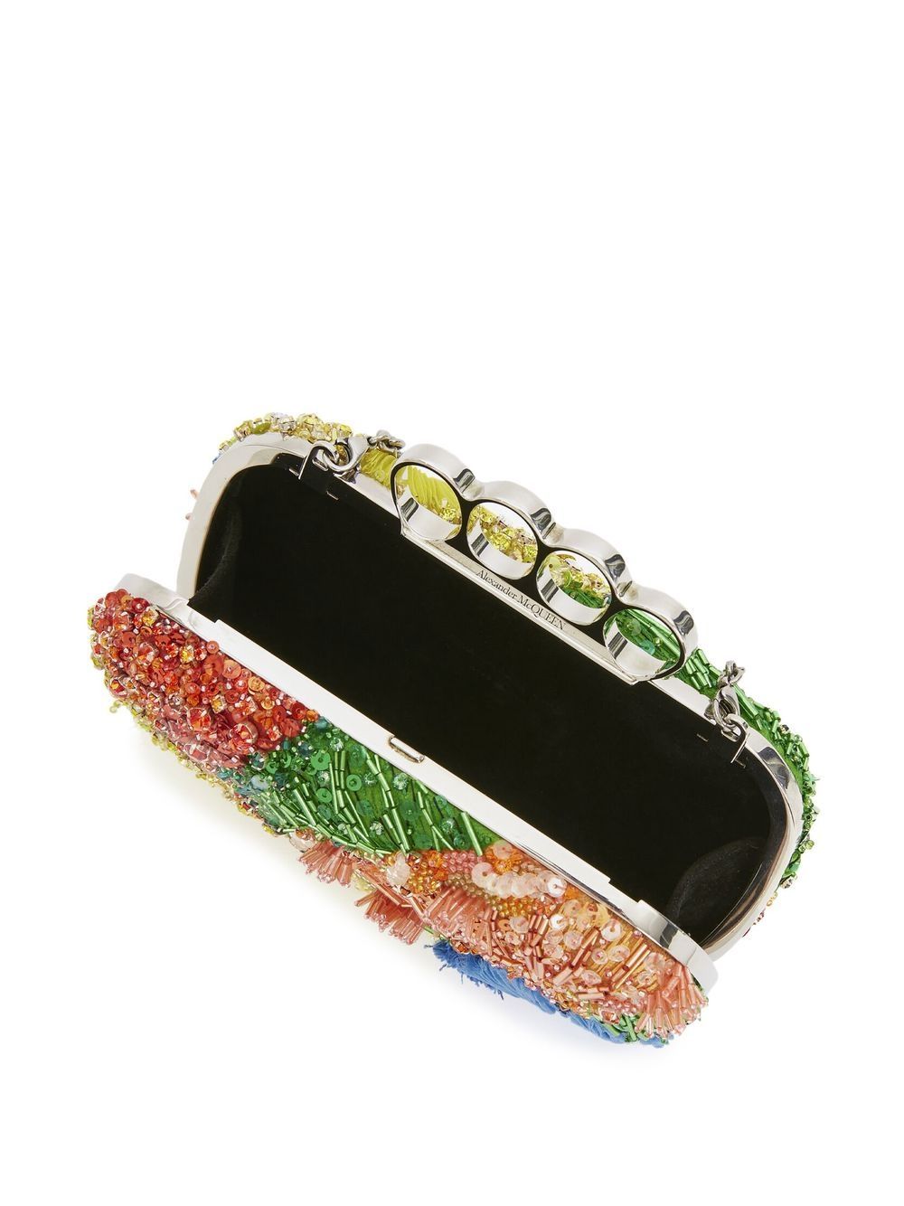 Alexander McQueen beaded knuckleduster clutch bag