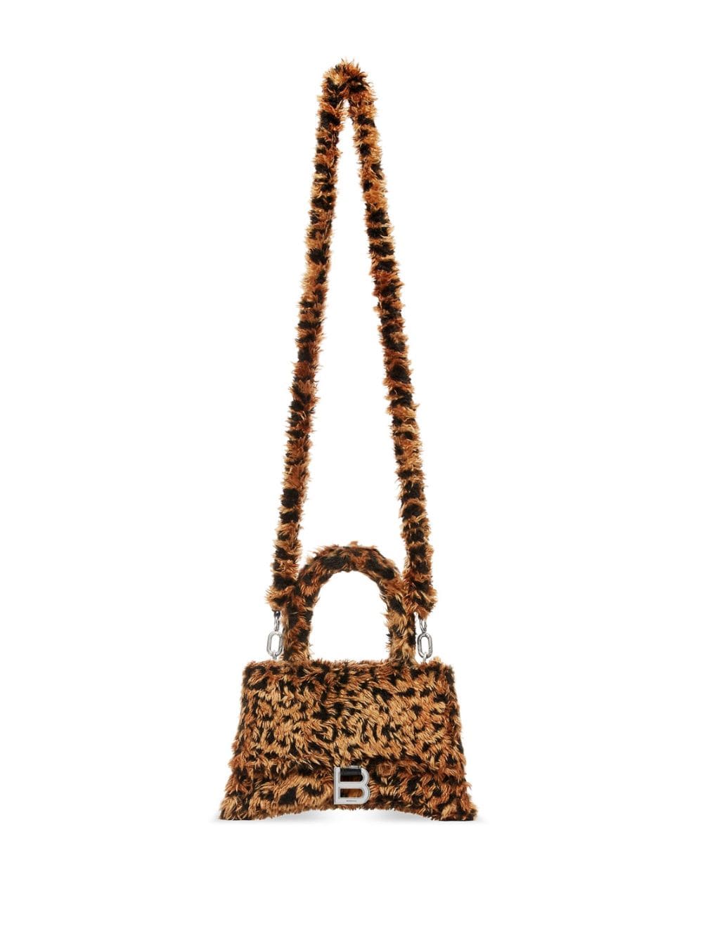Ba*len*cia*ga small hourglass faux-fur mini bag