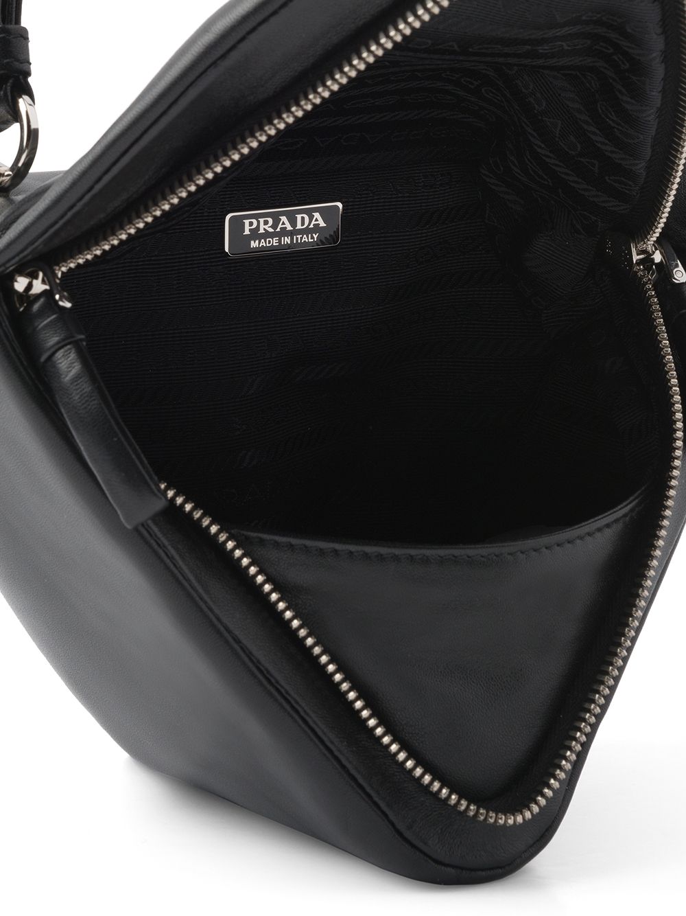Pra*a padded nappa leather top-handle bag