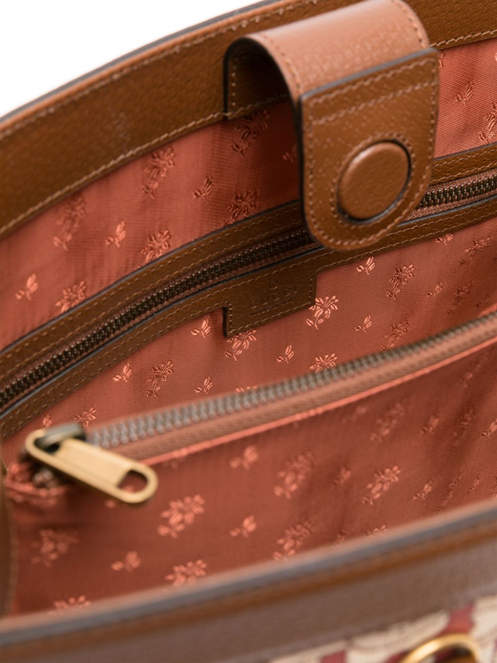 G*u*i interlocking g horsebit jacquard tote bag