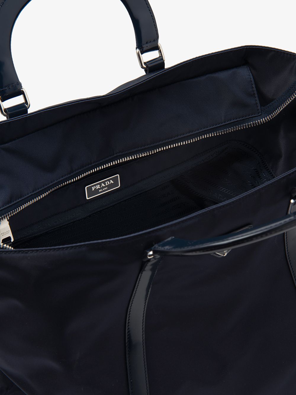 Pra*a logo plaque tote bag