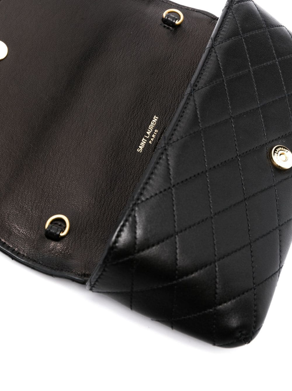 Saint Laurent mini quilted leather crossbody bag