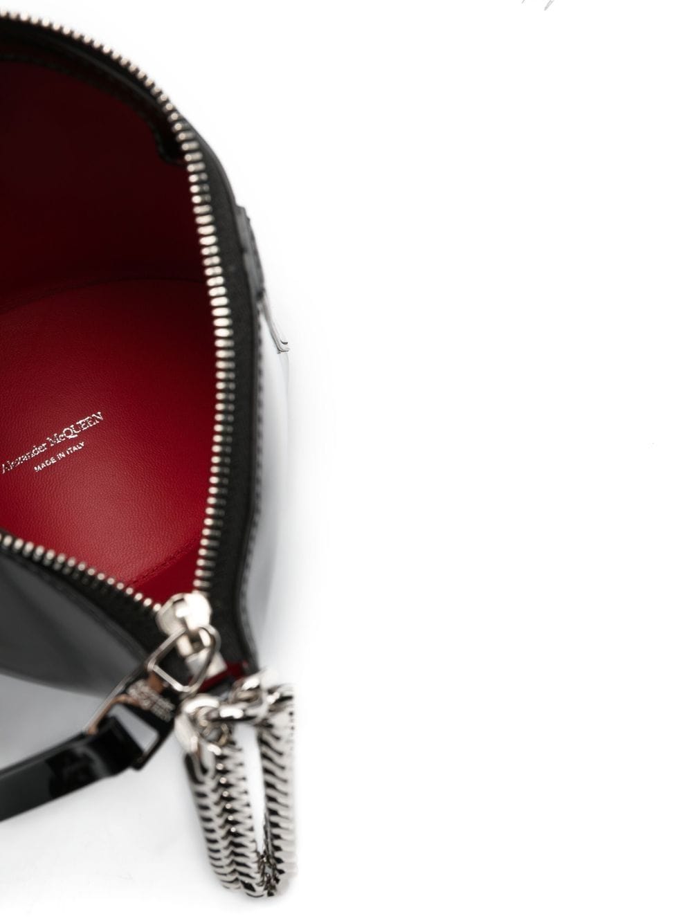 Alexander McQueen Curve leather pouch