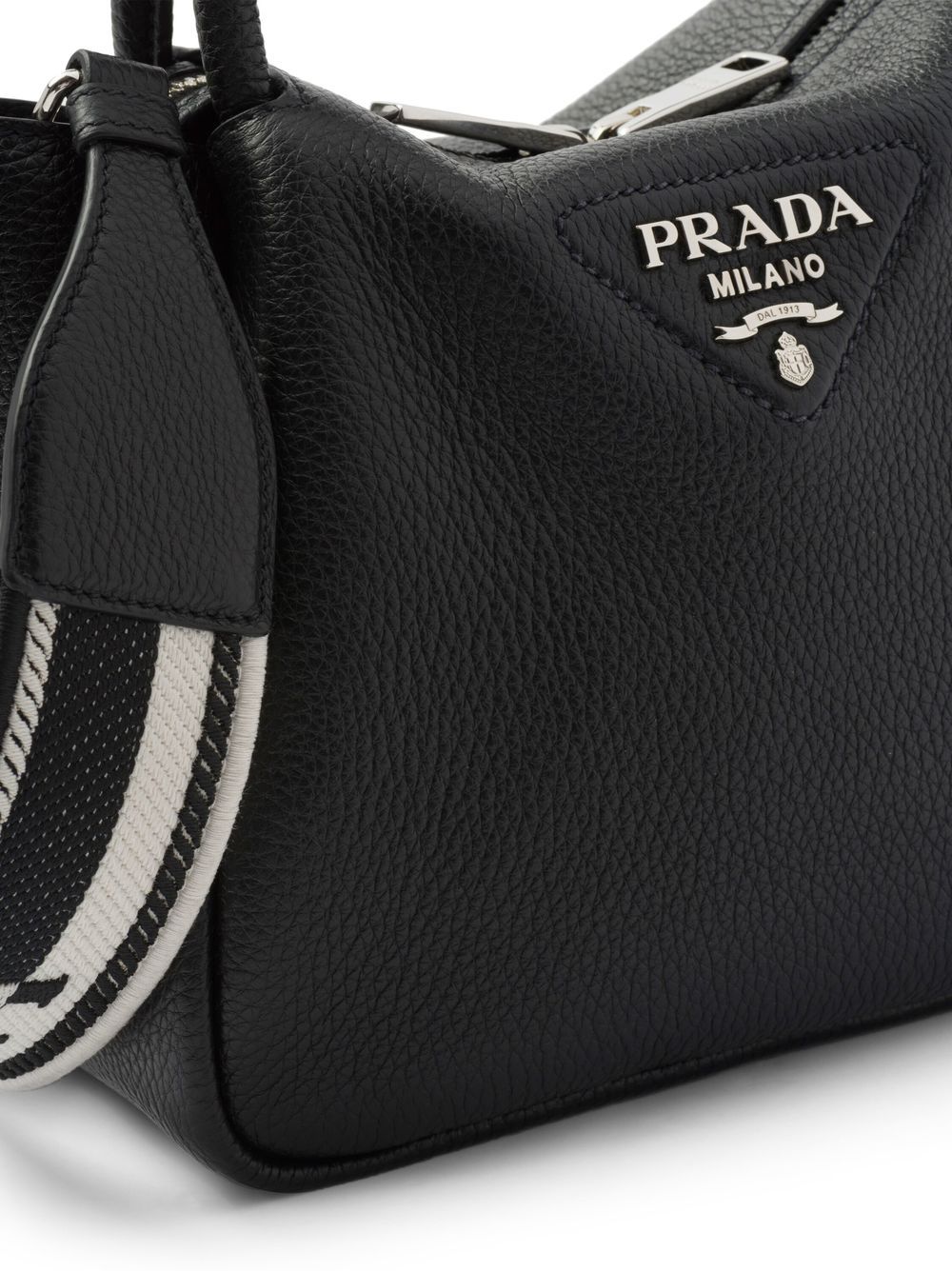 Pra*a logo-lettering top-handle bag