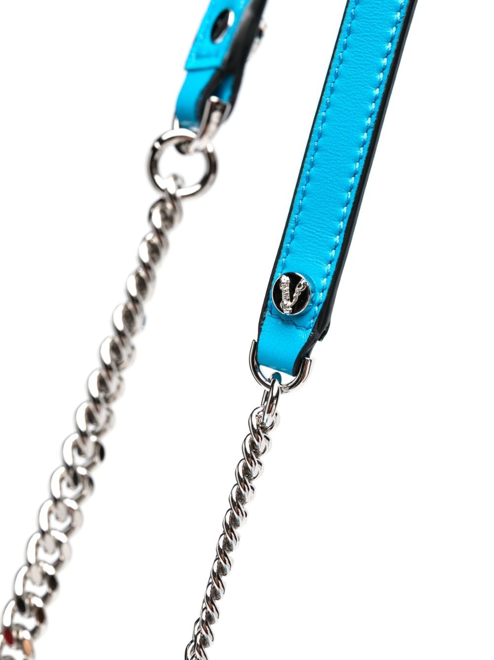 Versace small Virtus leather shoulder bag