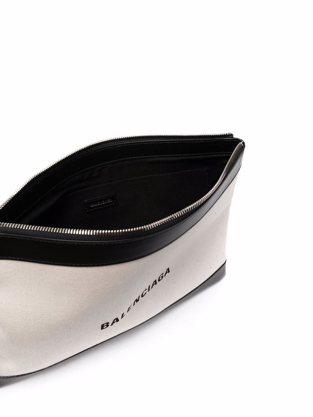 Ba*len*cia*ga logo-print clutch bag