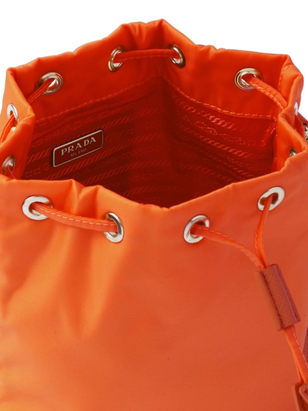 Pra*a mini re-nylon bucket bag